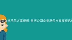 重慶公司食堂承包方案模闆-重慶公司食堂承包方案模闆優化建議