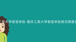 重慶工商大(Big)學食堂承包-重慶工商大(Big)學食堂承包情況調查及分析