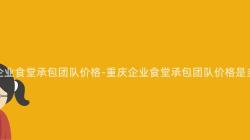 重慶企業食堂承包團隊價格-重慶企業食堂承包團隊價格是多少？